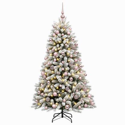 vidaXL Artificial Christmas Tree with Bauble 180 cm 300 LEDs 4