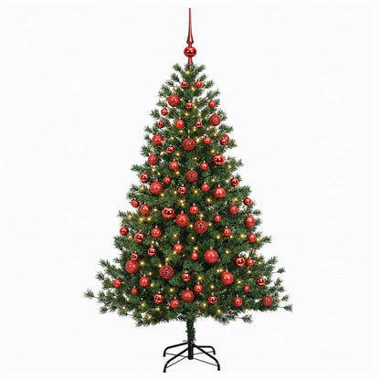 vidaXL Artificial Christmas Tree with Bauble 180 cm 300 LEDs 4