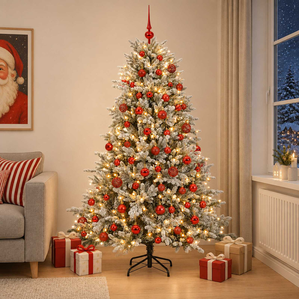 Artificial Christmas Tree Bauble LEDs