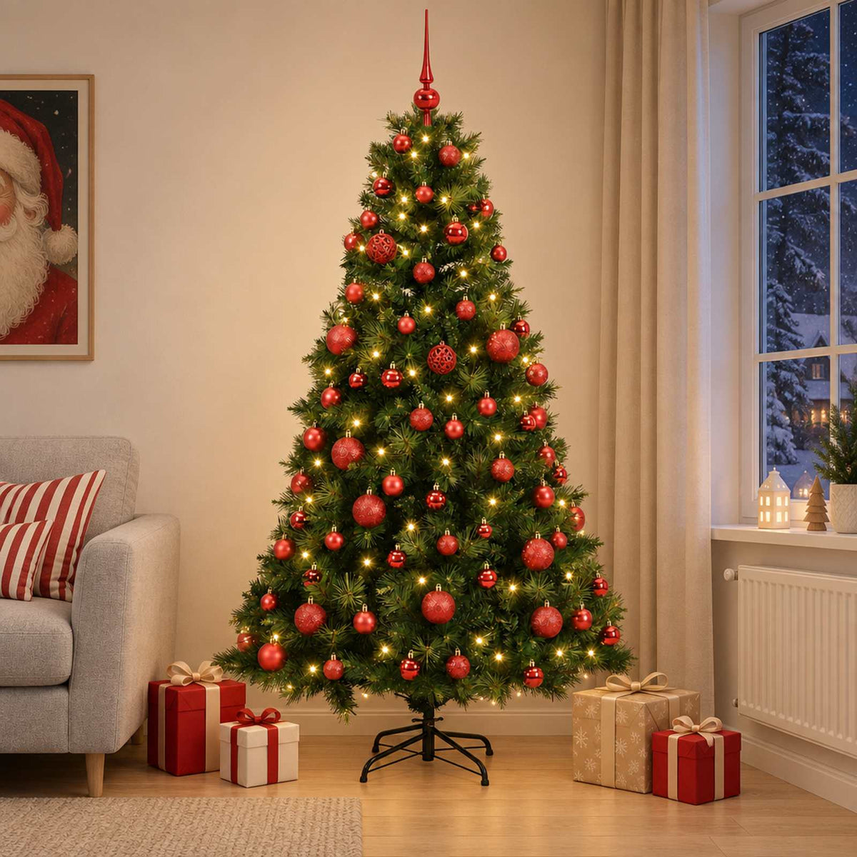 Artificial Christmas Tree Bauble LEDs