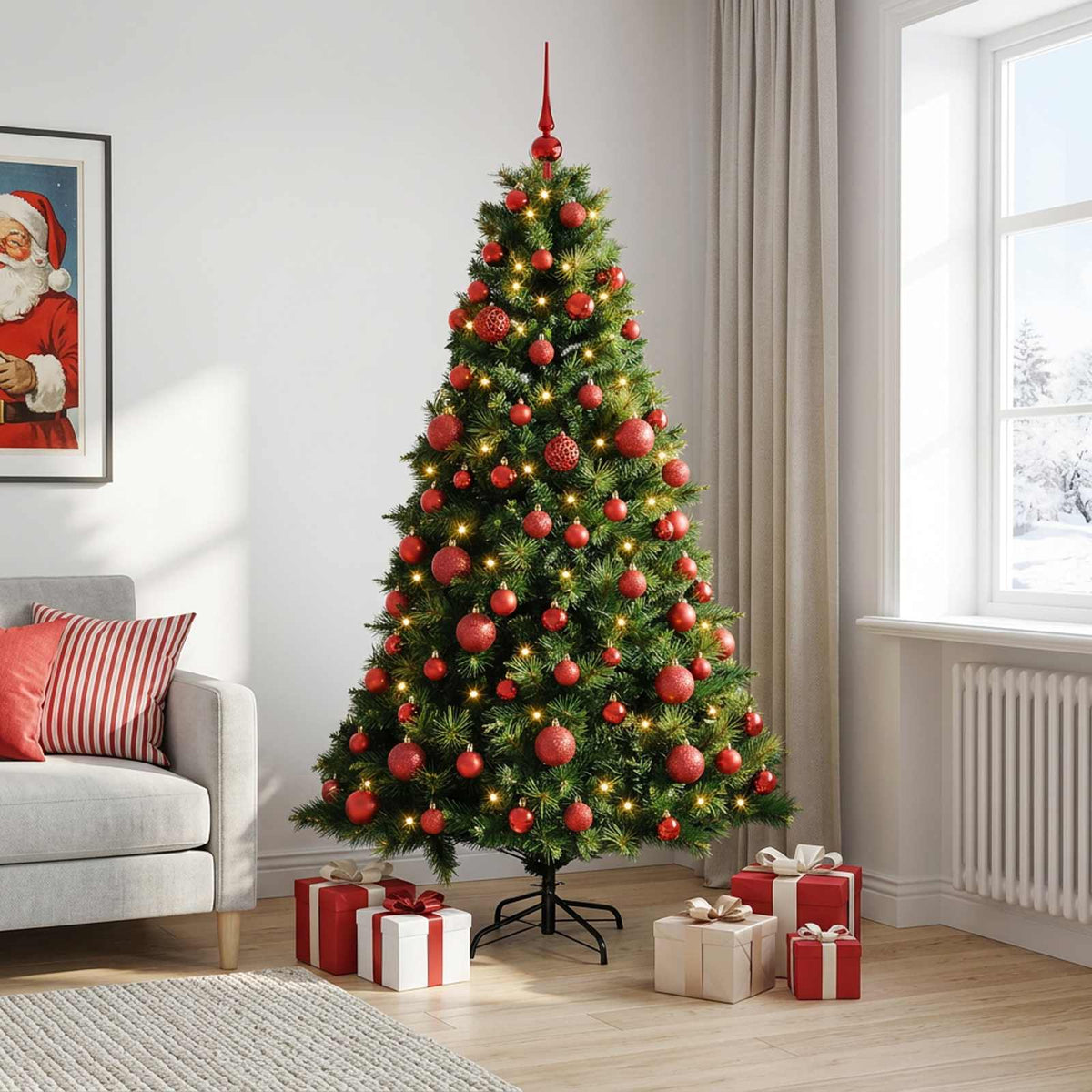 Artificial Christmas Tree Bauble LEDs