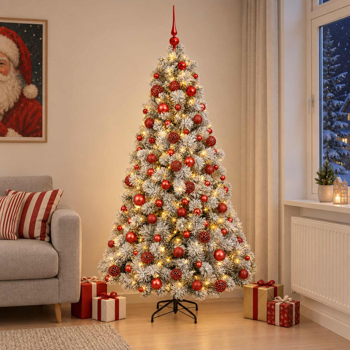 Artificial Christmas Tree Bauble LEDs