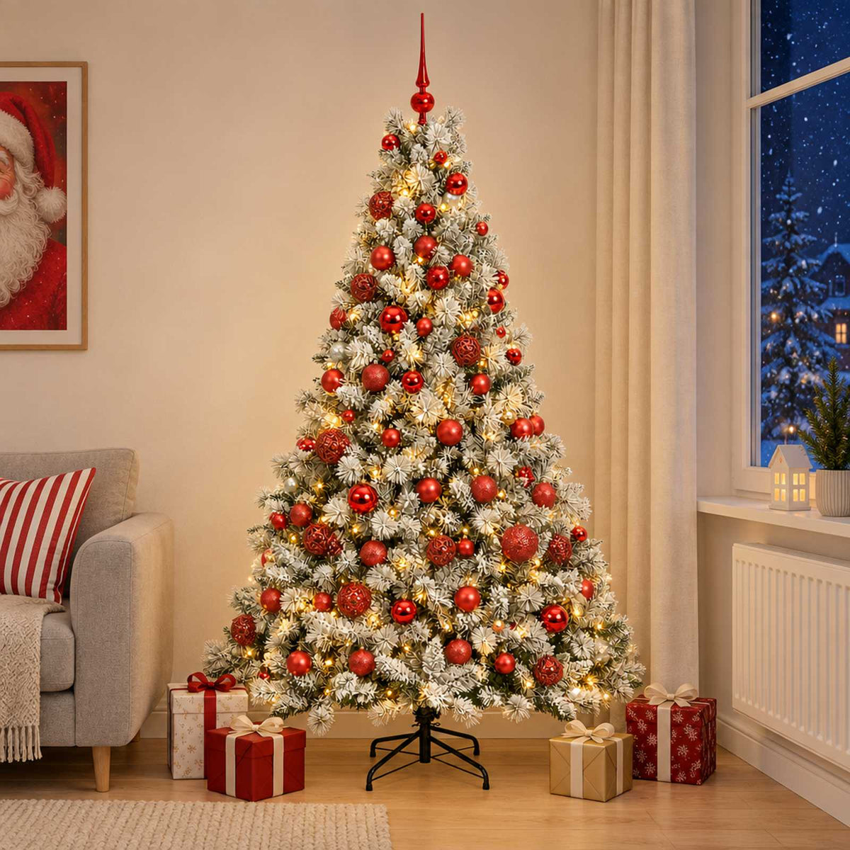 Artificial Christmas Tree Bauble LEDs