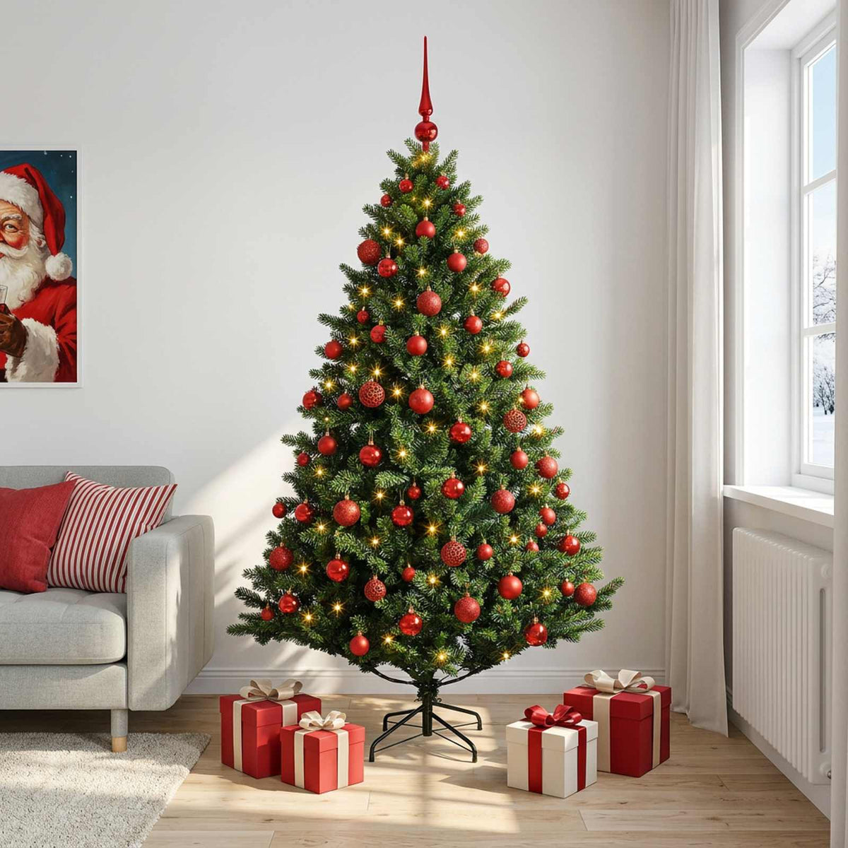 Artificial Christmas Tree Bauble LEDs