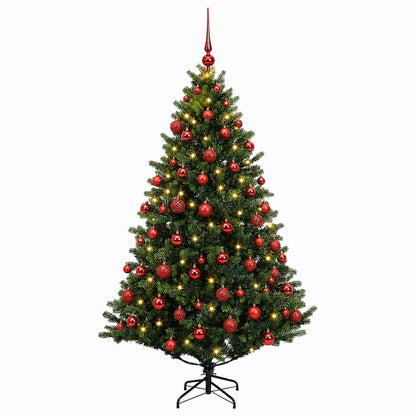 vidaXL Artificial Christmas Tree with Bauble 240 cm 300 LEDs 4