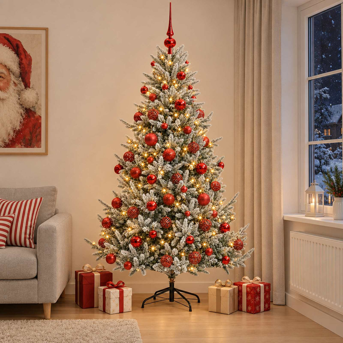 Artificial Christmas Tree Bauble LEDs