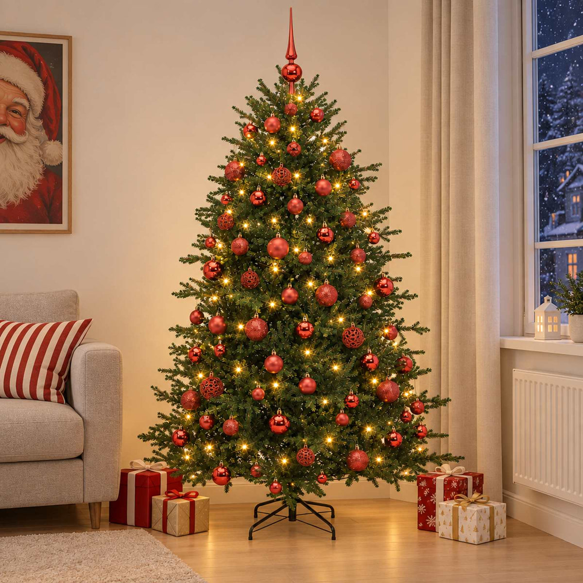 Artificial Christmas Tree Bauble LEDs