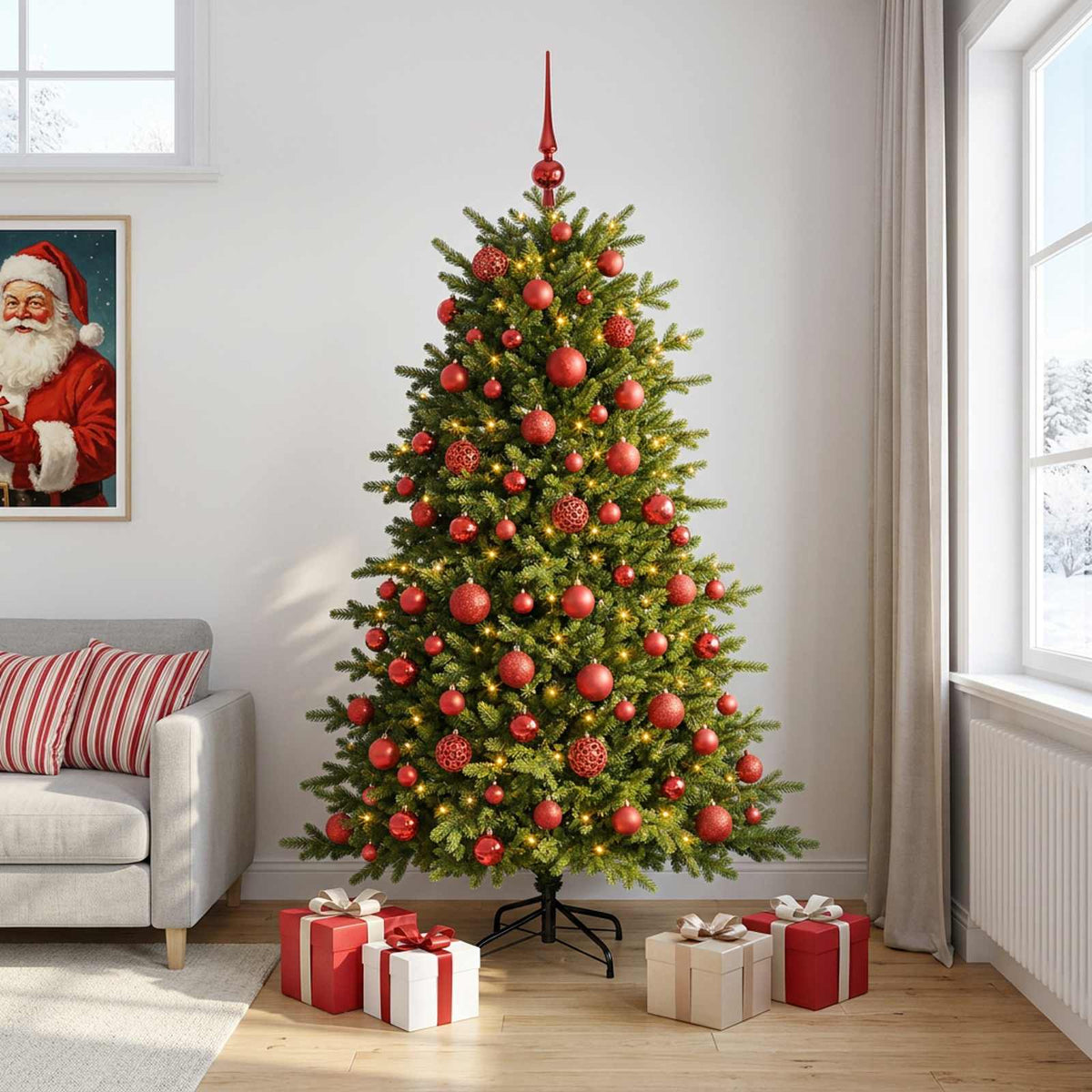 Artificial Christmas Tree Bauble LEDs