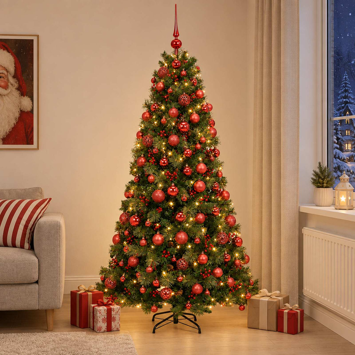 Artificial Christmas Tree Bauble LEDs