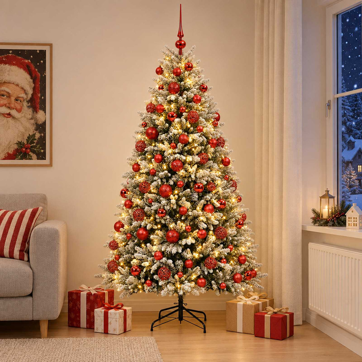 Artificial Christmas Tree Bauble LEDs
