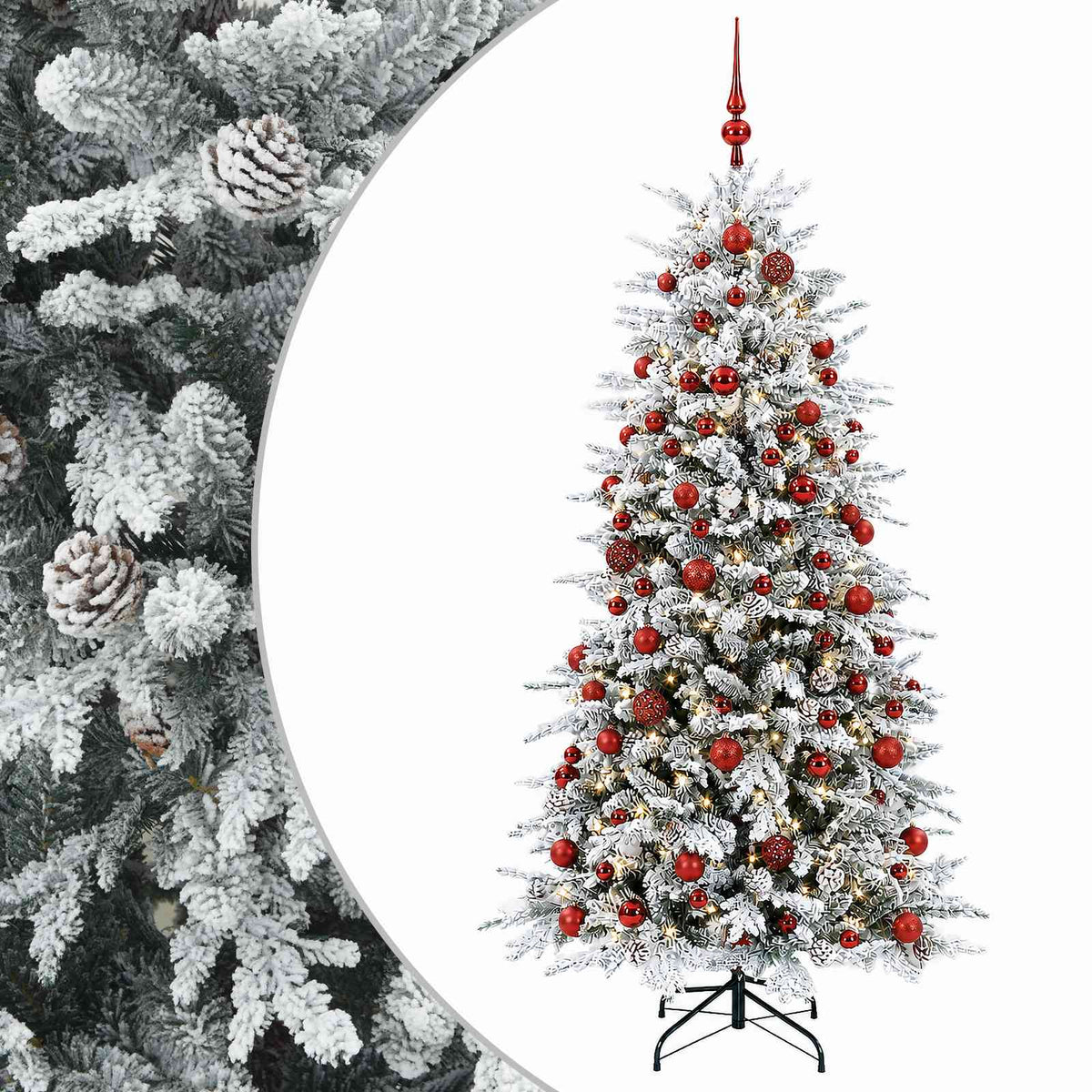 Artificial Hinged Christmas Tree LEDs Warm White