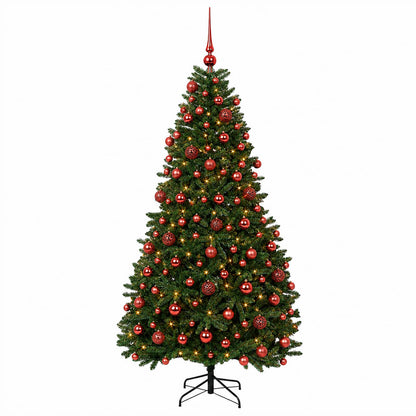 Artificial Christmas Tree Mid-green Bauble LEDs