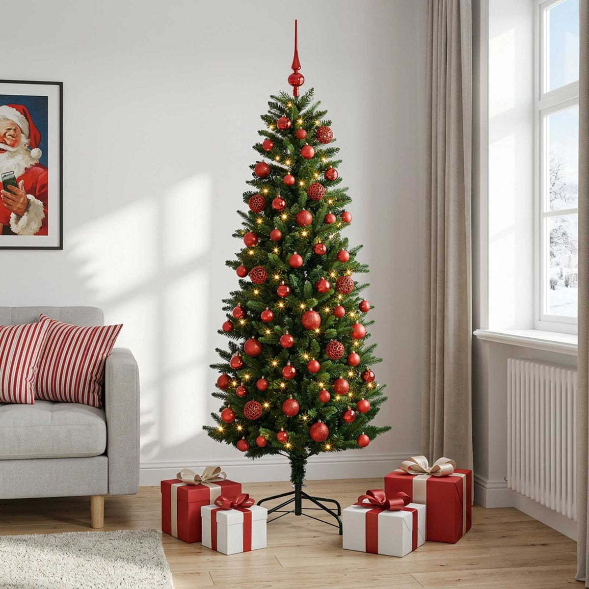 Artificial Christmas Tree Bauble LEDs