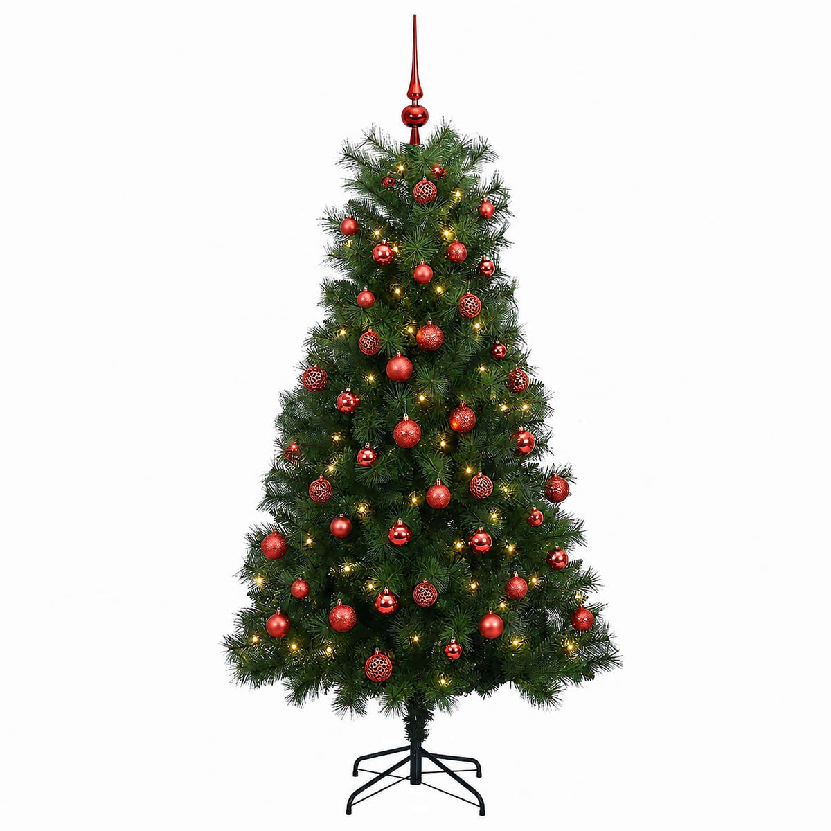 Artificial Hinged Christmas Tree Baubles LEDs