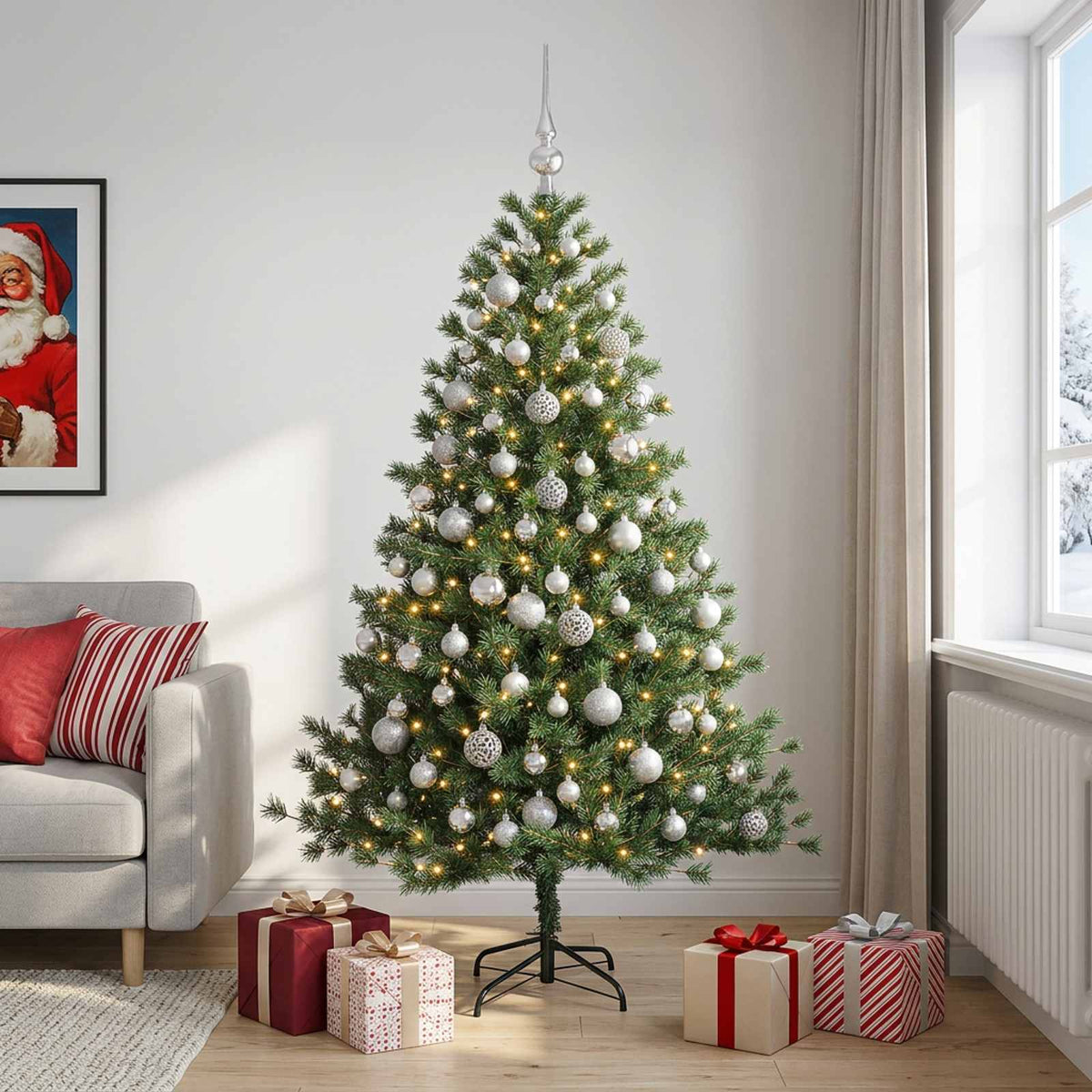 Artificial Christmas Tree Bauble LEDs