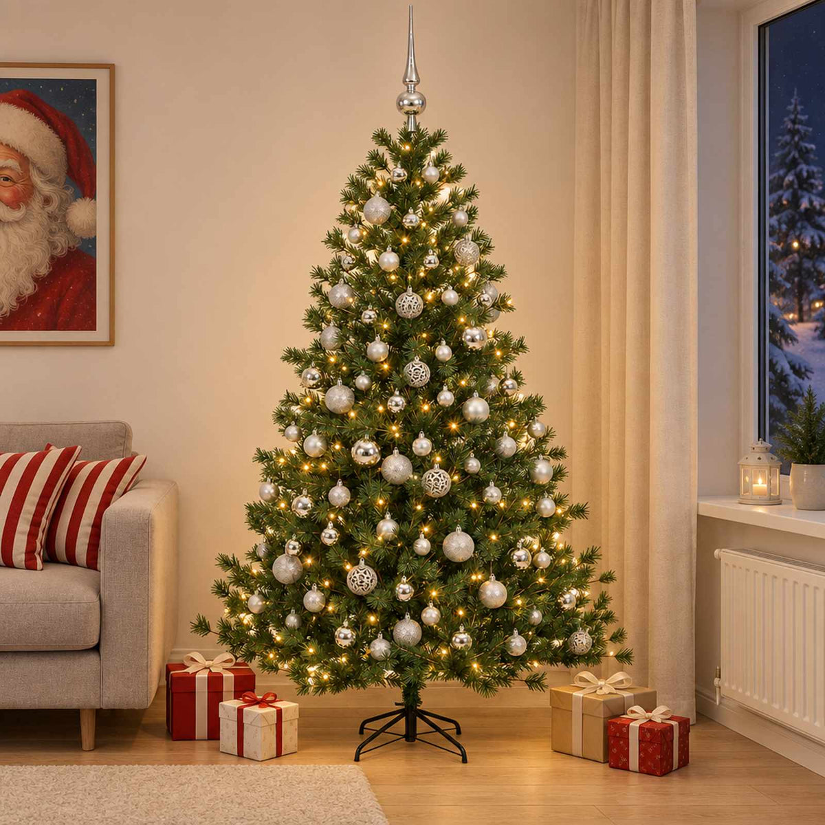 Artificial Christmas Tree Bauble LEDs