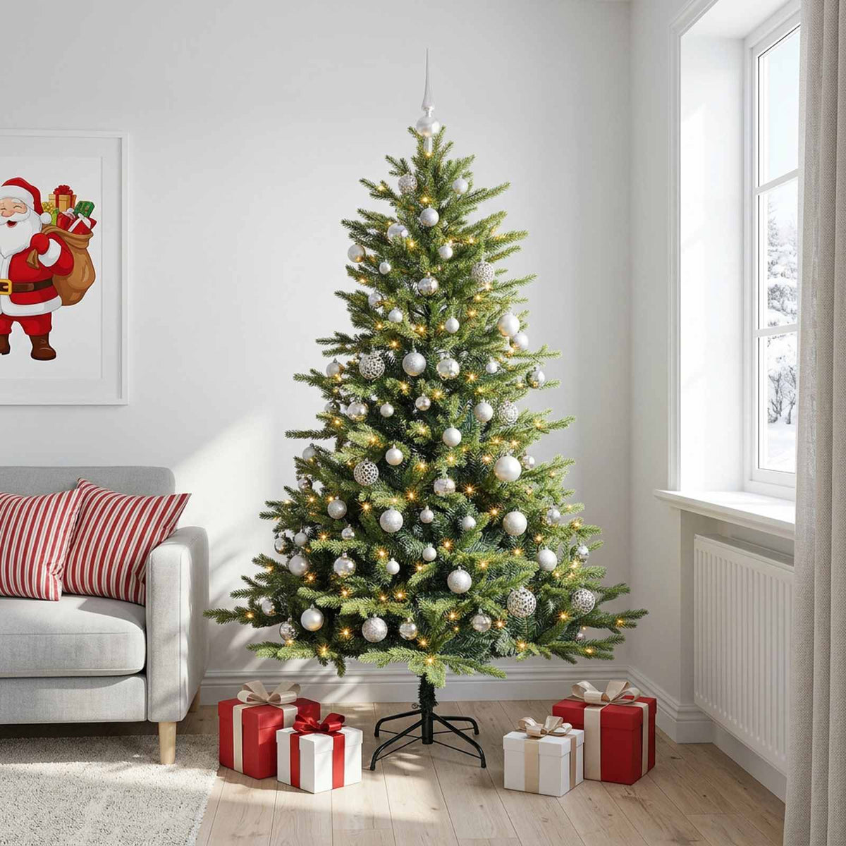 Artificial Christmas Tree Bauble LEDs
