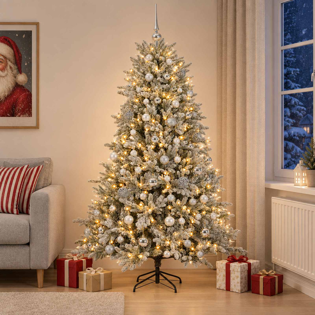 Artificial Christmas Tree Bauble LEDs