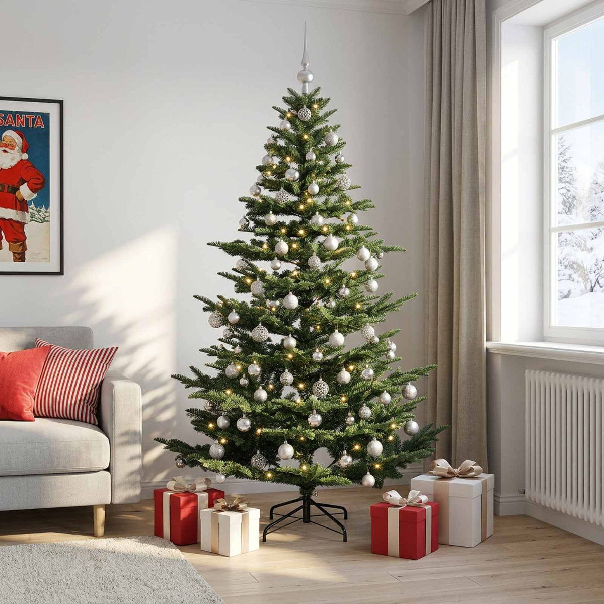 Artificial Christmas Tree Bauble LEDs