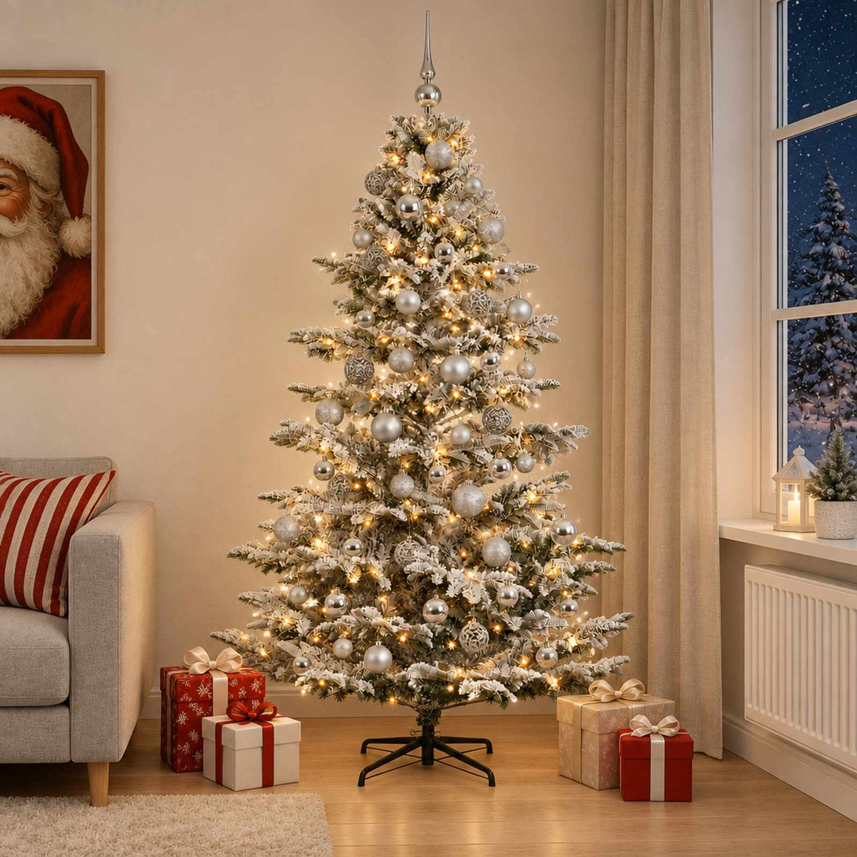Artificial Christmas Tree Bauble LEDs