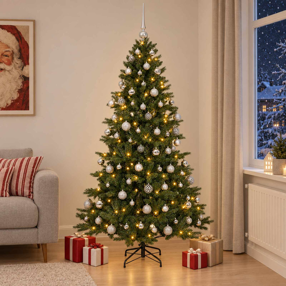 Artificial Christmas Tree Bauble LEDs