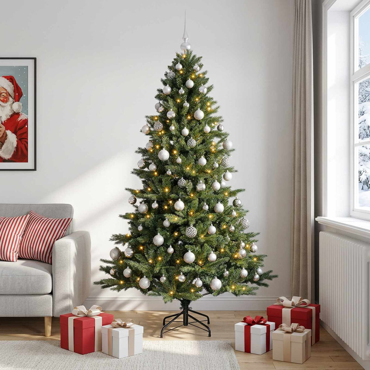 Artificial Christmas Tree Bauble LEDs