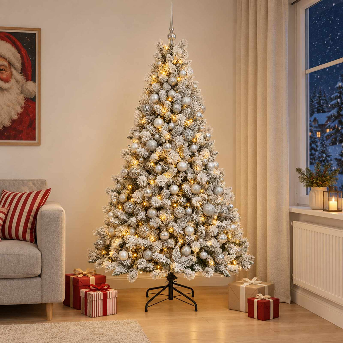 Artificial Christmas Tree Bauble LEDs