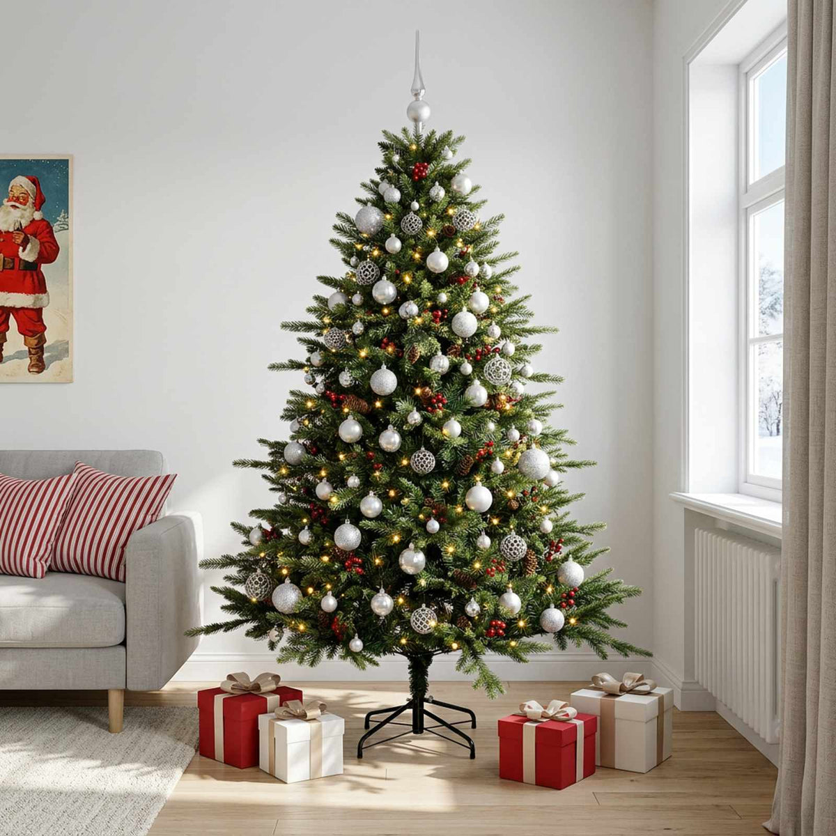Artificial Christmas Tree Bauble LEDs