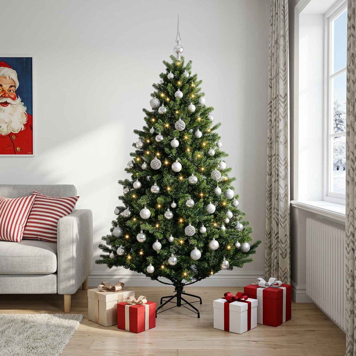 Artificial Christmas Tree Bauble LEDs
