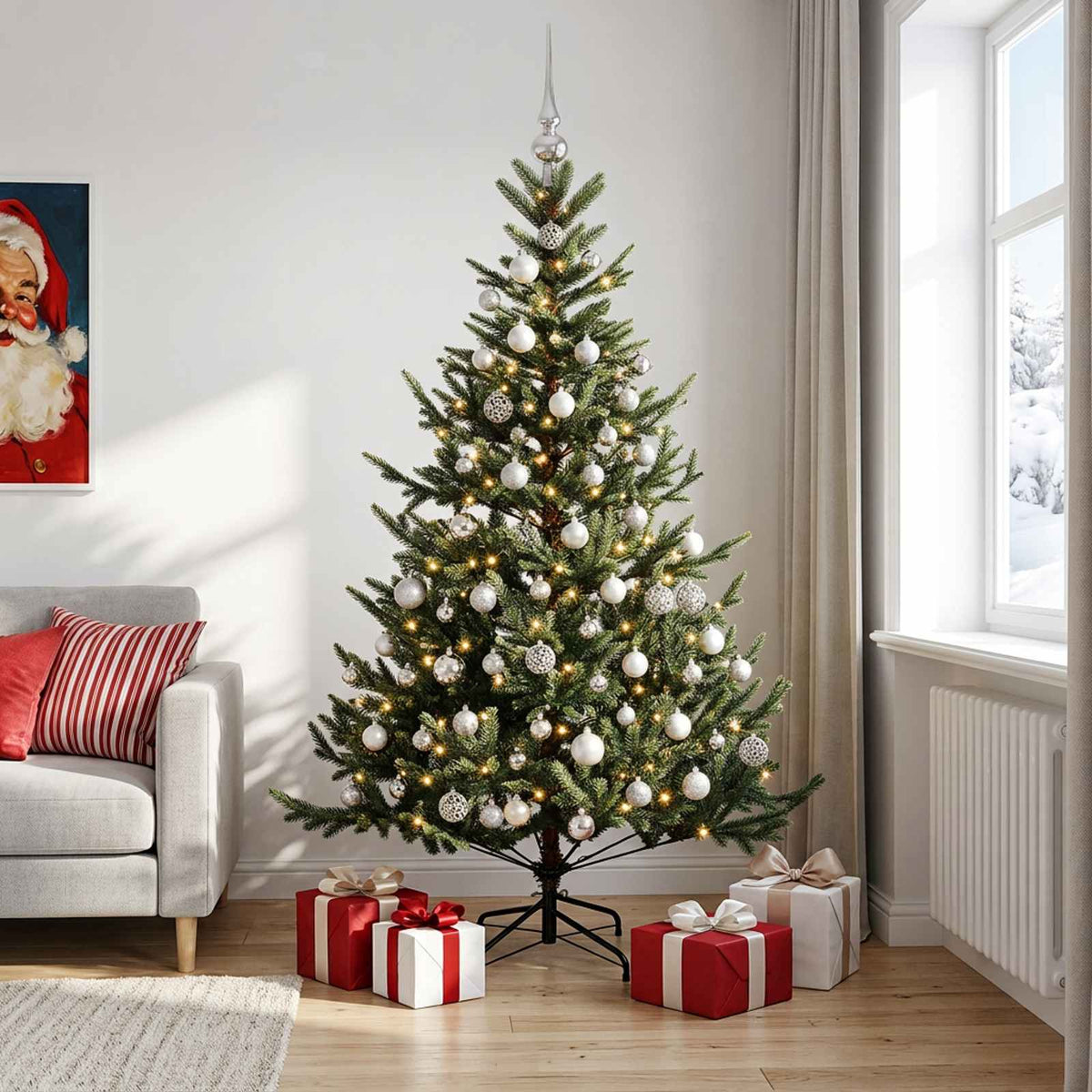 Artificial Christmas Tree Bauble LEDs