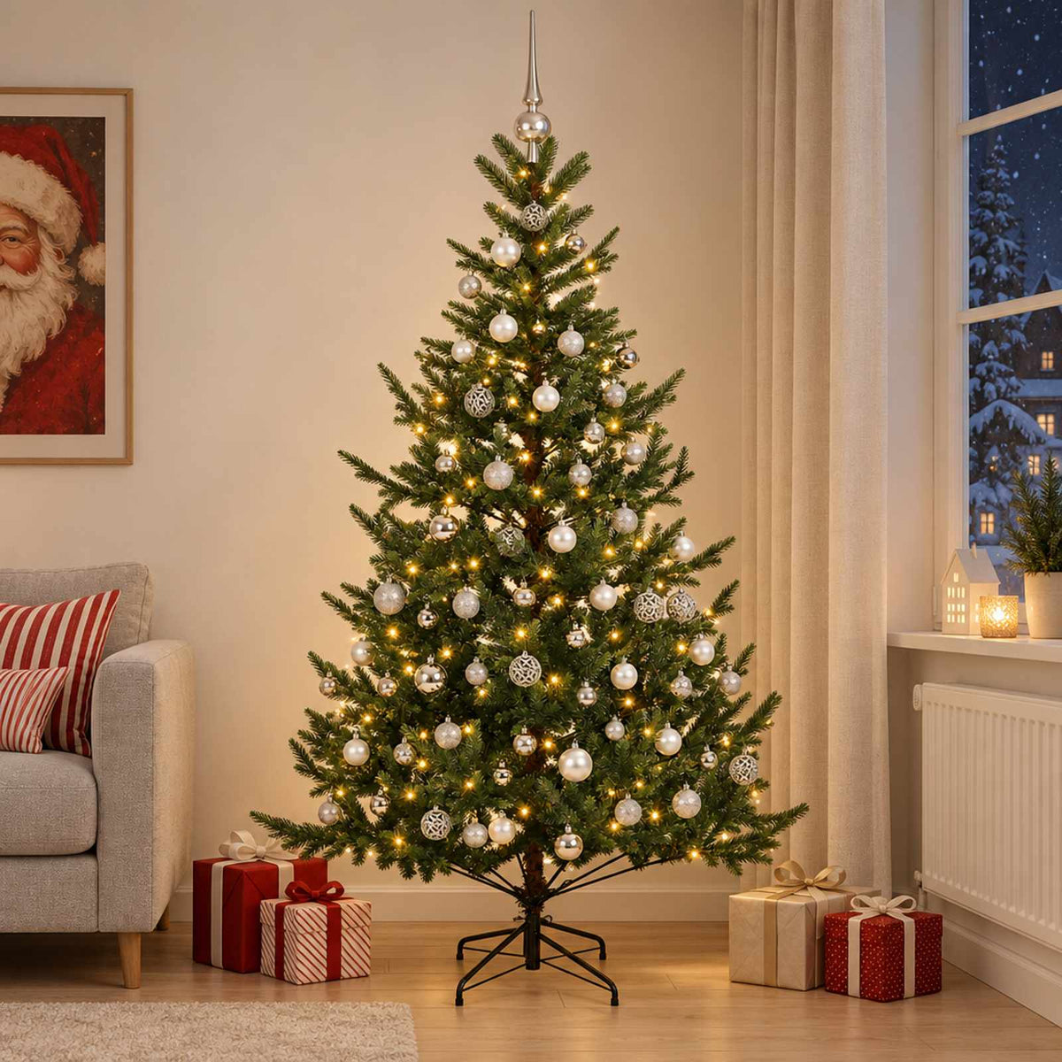 Artificial Christmas Tree Bauble LEDs