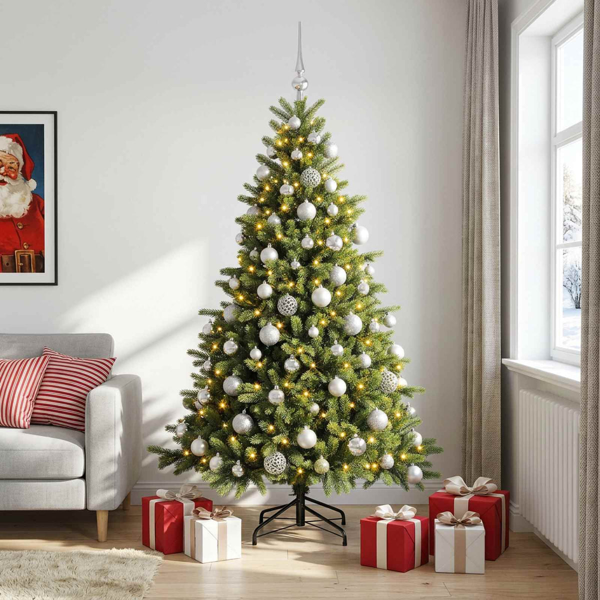 Artificial Christmas Tree Bauble LEDs