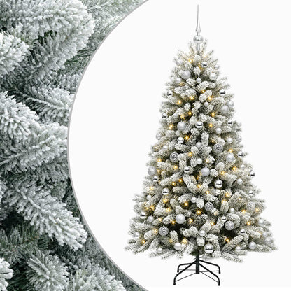 vidaXL Artificial Christmas Tree with Bauble 180 cm 300 LEDs 2