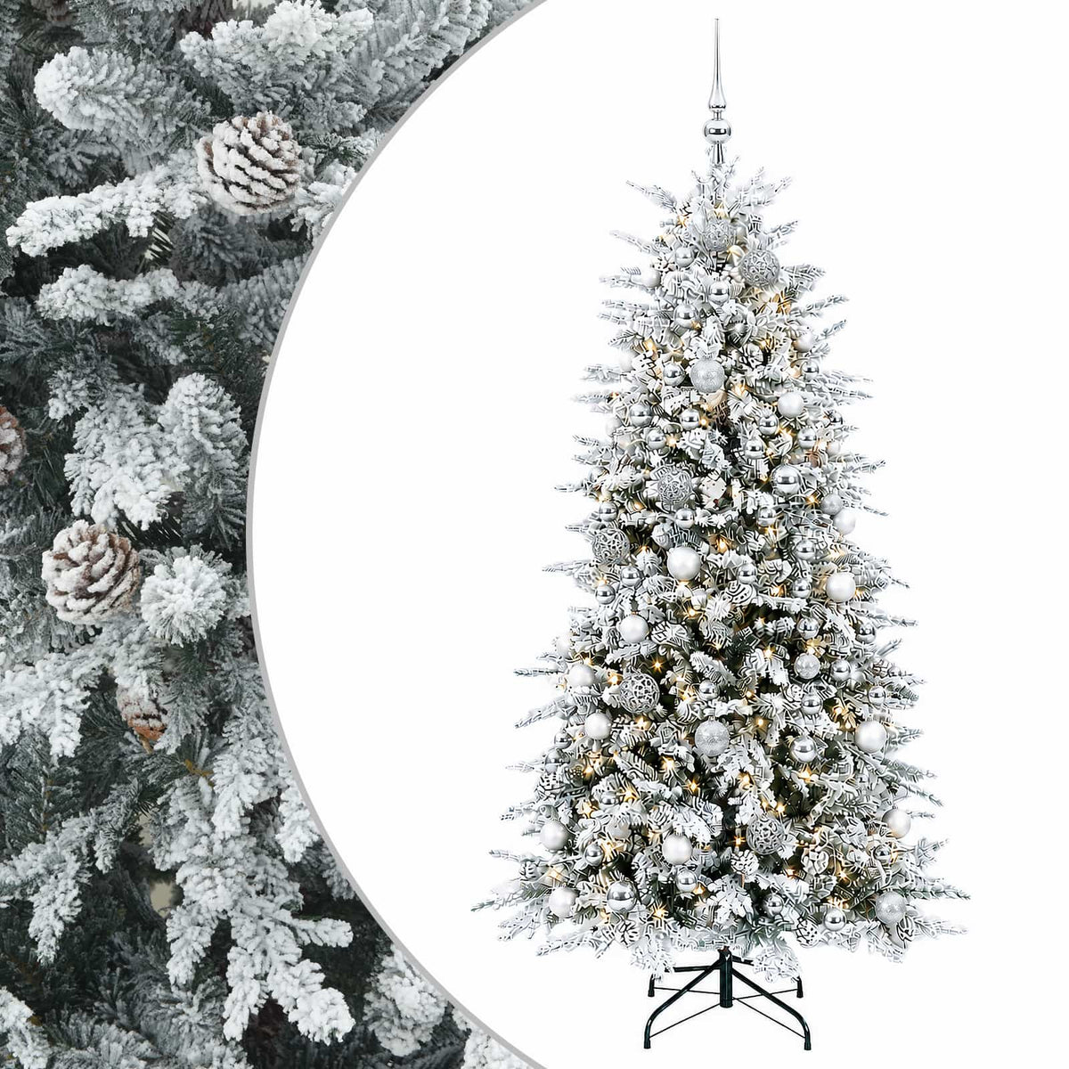 Artificial Hinged Christmas Tree LEDs Warm White