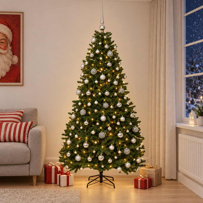 Artificial Christmas Tree Mid-green Bauble LEDs