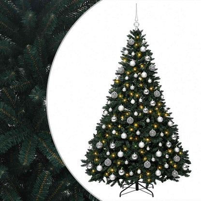vidaXL Artificial Christmas Tree Dark Green with Bauble 240 cm 2