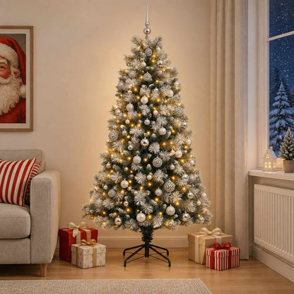 Artificial Hinged Christmas Tree Baubles LEDs