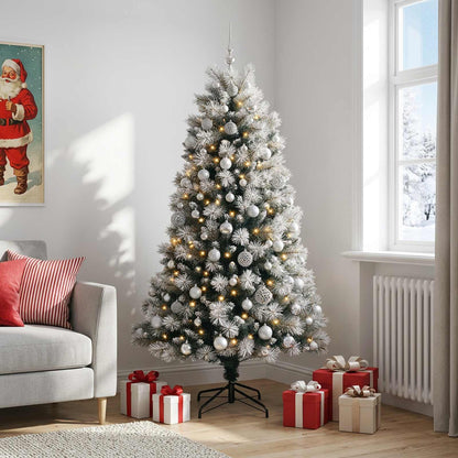 Artificial Hinged Christmas Tree Baubles LEDs