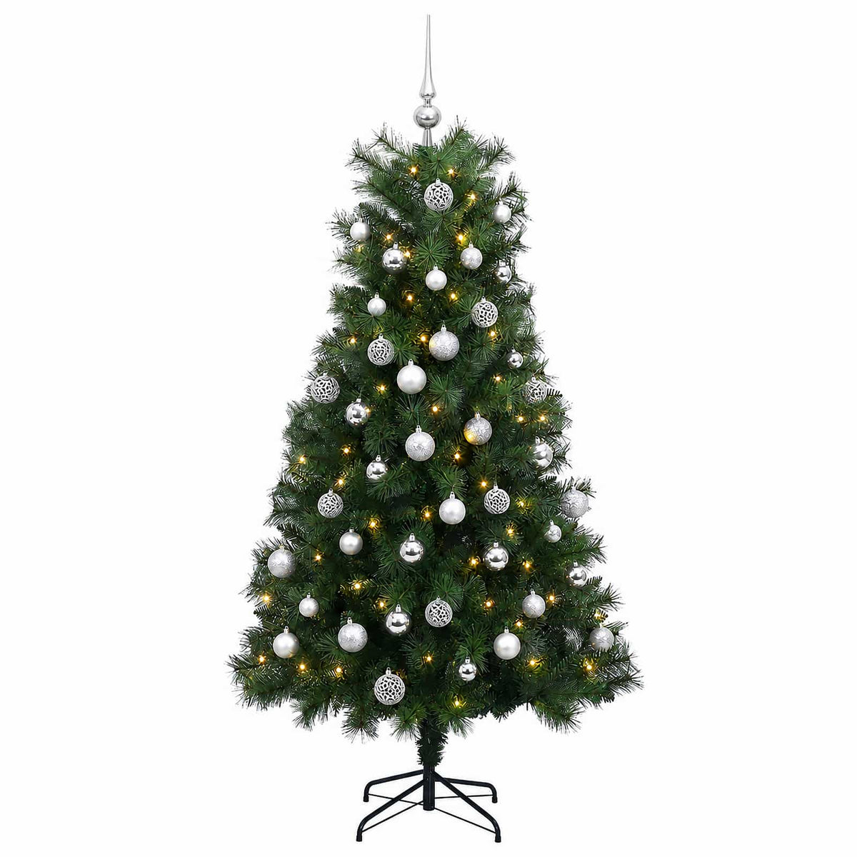 Artificial Hinged Christmas Tree Baubles LEDs