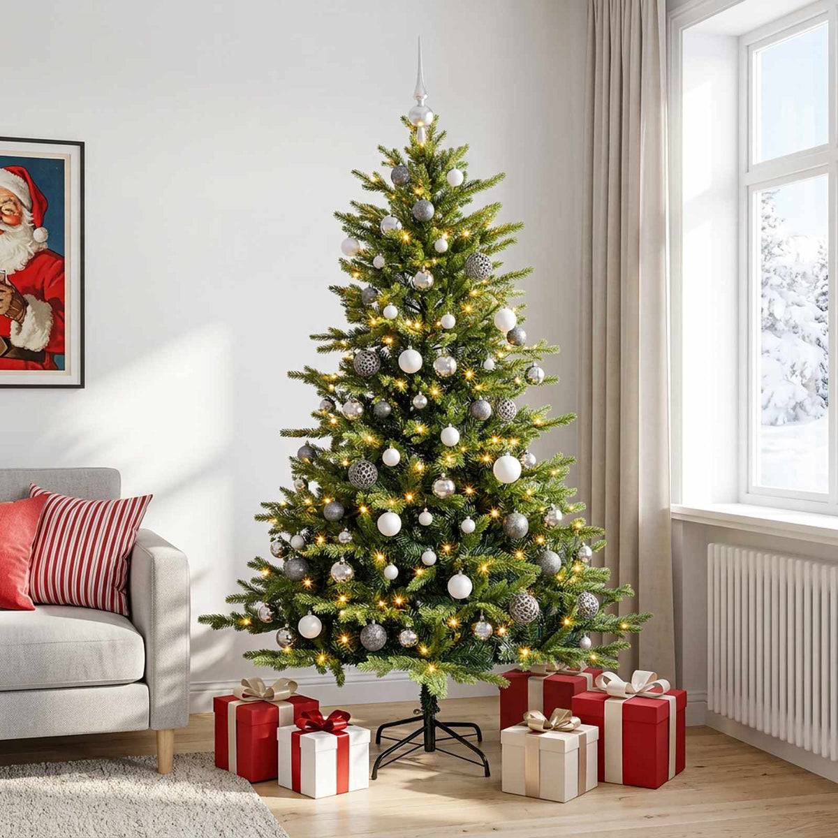 Artificial Christmas Tree Bauble LEDs