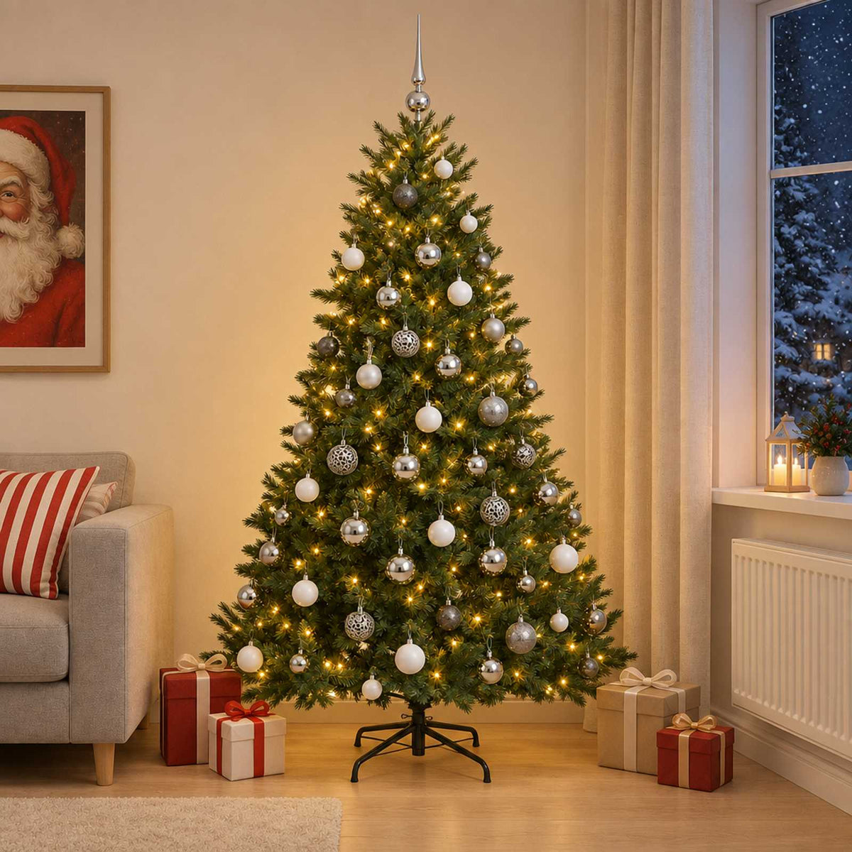 Artificial Christmas Tree Bauble LEDs