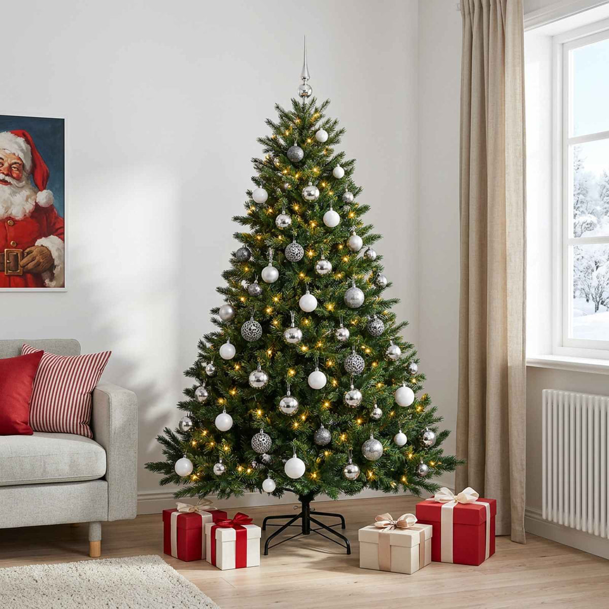 Artificial Christmas Tree Bauble LEDs