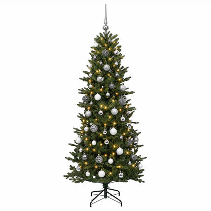 vidaXL Artificial Christmas Tree with Bauble 210 cm 300 LEDs 4