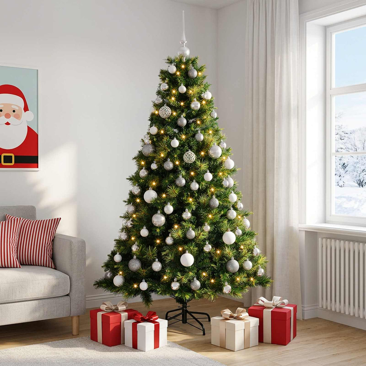 Artificial Christmas Tree Bauble LEDs
