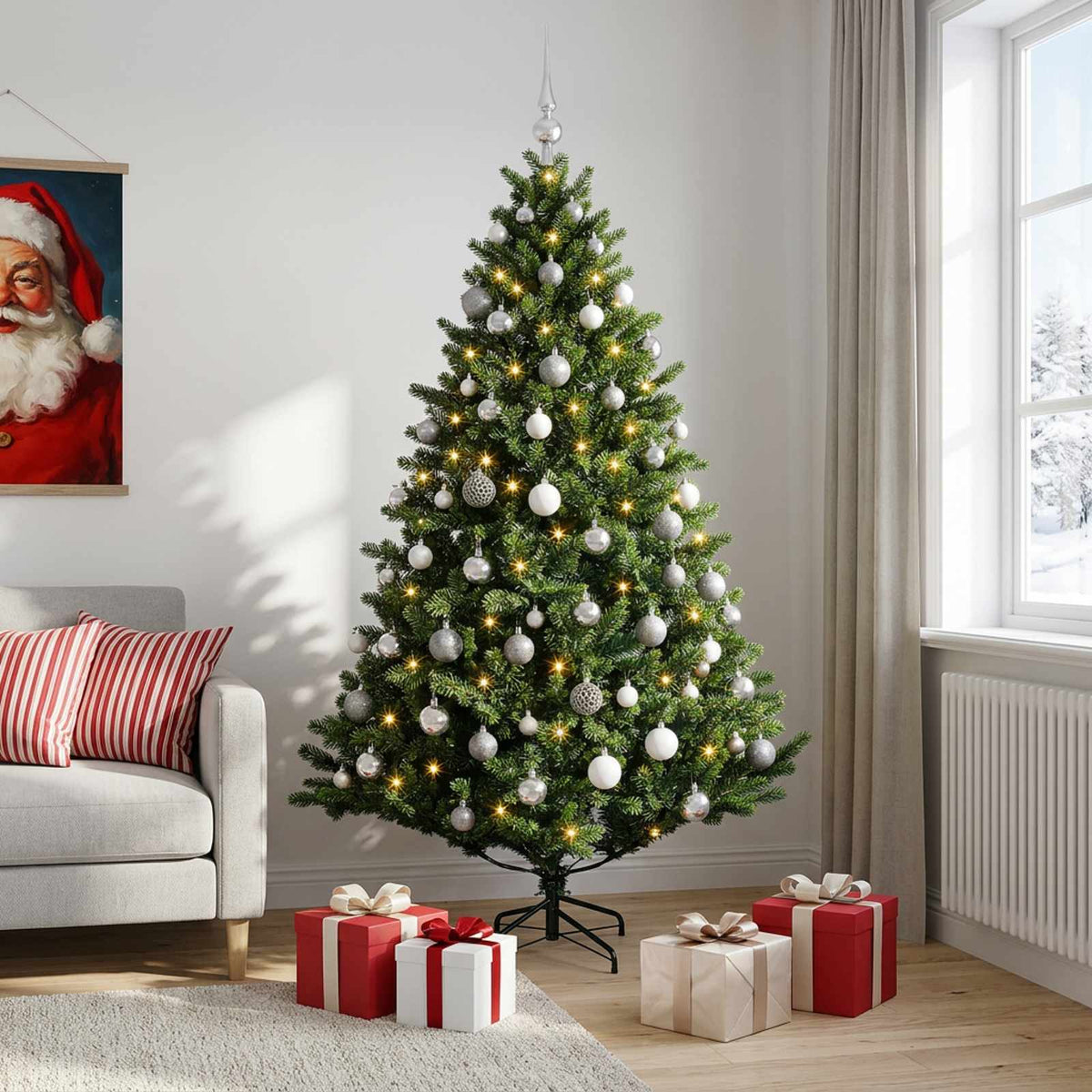 Artificial Christmas Tree Bauble LEDs