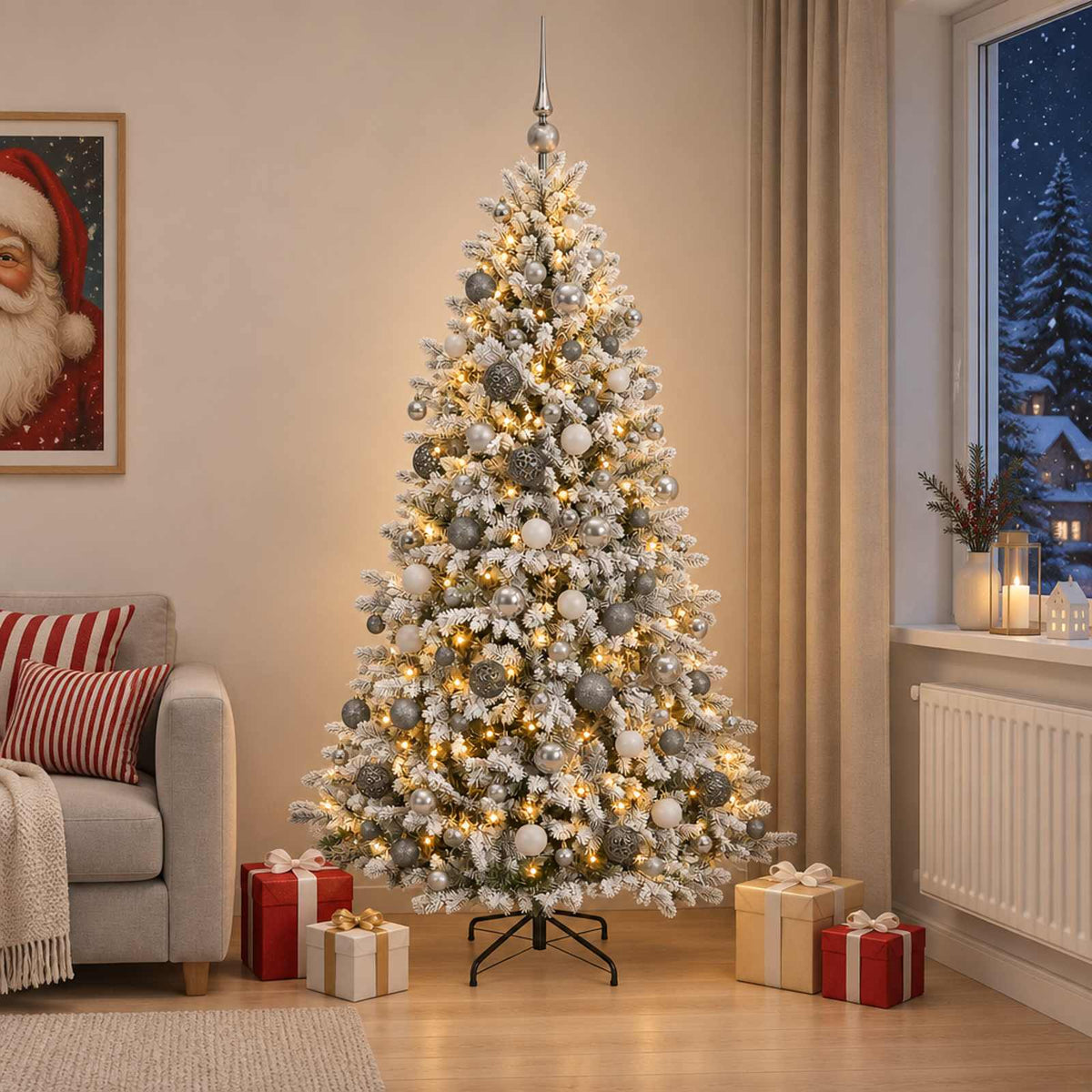 Artificial Christmas Tree Bauble LEDs