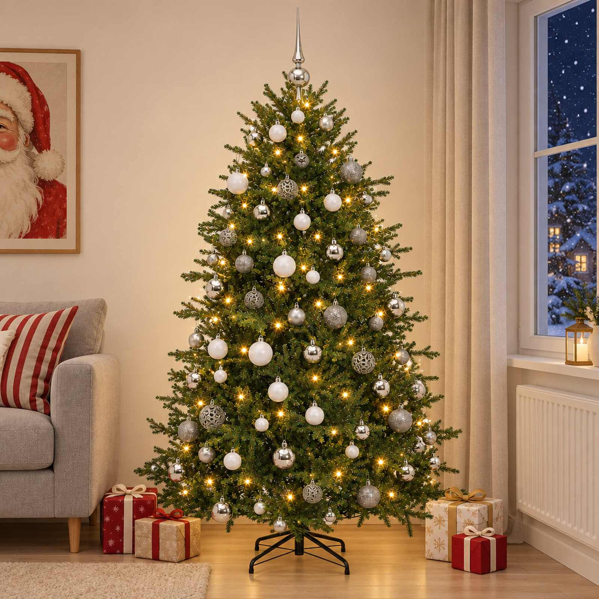 Artificial Christmas Tree Bauble LEDs