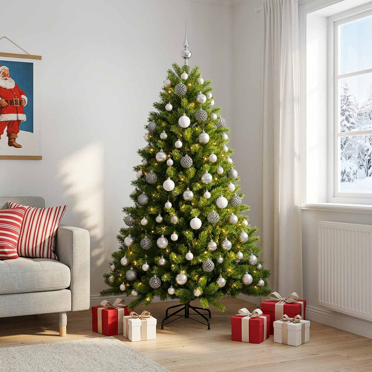 Artificial Christmas Tree Bauble LEDs