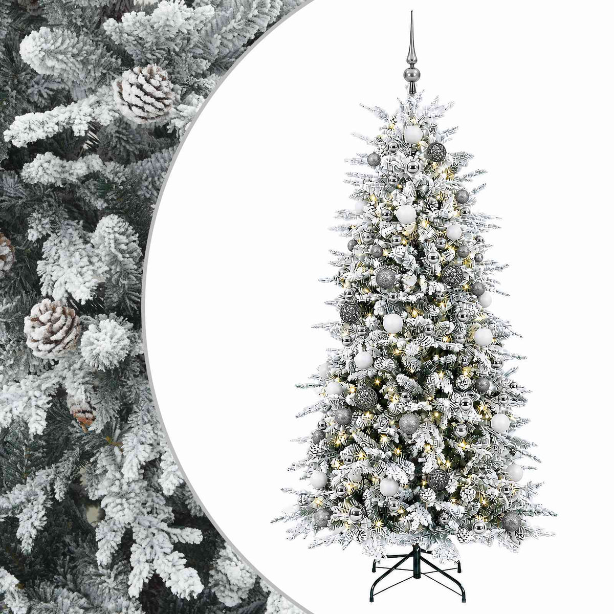 Artificial Hinged Christmas Tree LEDs Warm White