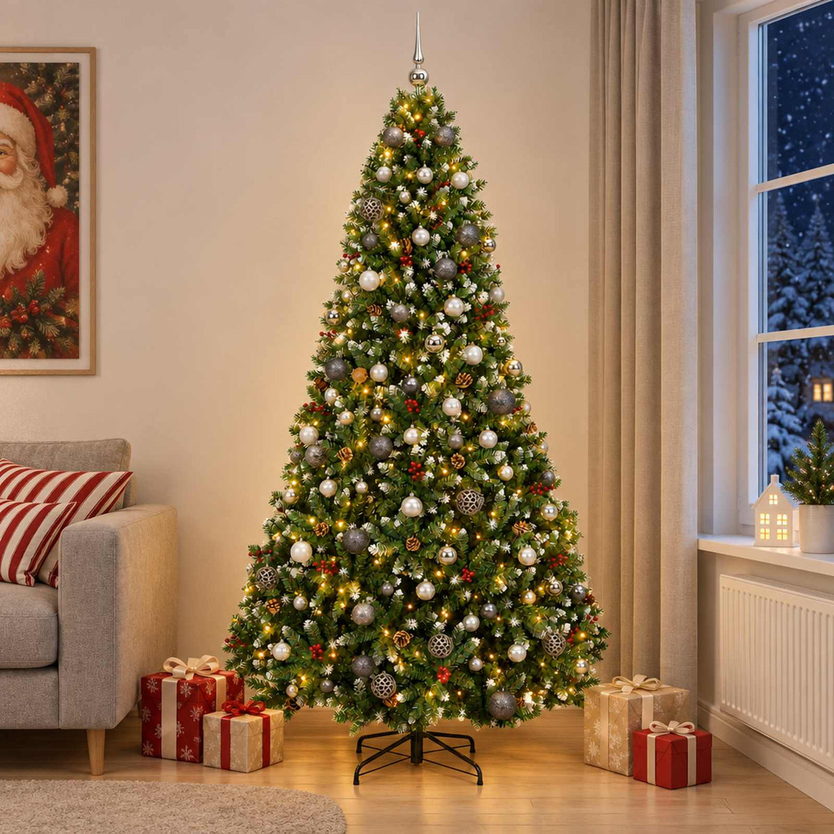 Artificial Christmas Tree Bauble LEDs